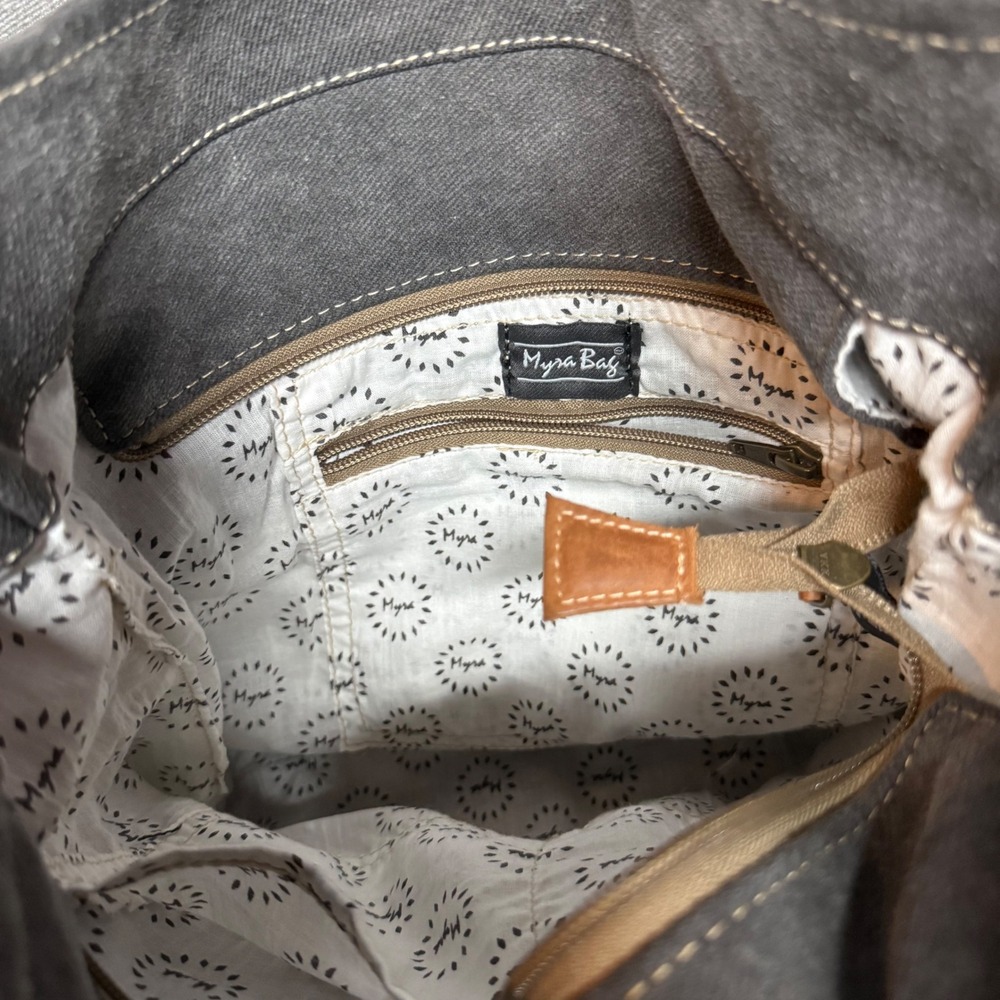 Myra Bag Crossbody Bag‎ Seneca Springs Southwestern Canvas Leather Multi-Color - Picture 7 of 11